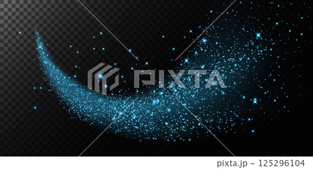 Sparkling Blue Glitter Swirl adorned with Stars and various Cosmic Elements for stunning visual effects Sparkling Blue Glitter Swirl adorned with Stars and various Cosmic Elements for stunning visual effects 125296104