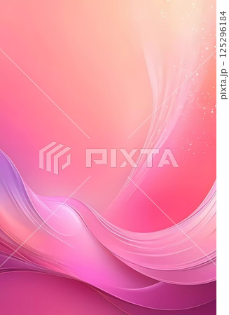 Waves of pink hues intertwine gracefully on an abstract canvas, evoking a sense of tranquility and vibrancy, perfect for creative inspiration and artistic expression Generative AI 125296184