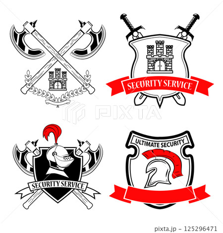 Security and protect vintage labels and badges Security and protect vintage labels and badges 125296471