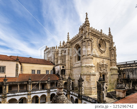 The Monastery of the Order of Christ, Convento de Cristo at the city of Tomar. Santarem District. Portugal. 125296742