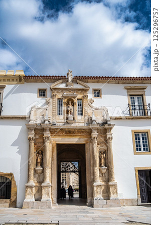 University of Coimbra courtyard, former Royal Palace at Coimbra, Portugal University of Coimbra courtyard, former Royal Palace at Coimbra, Portugal 125296757