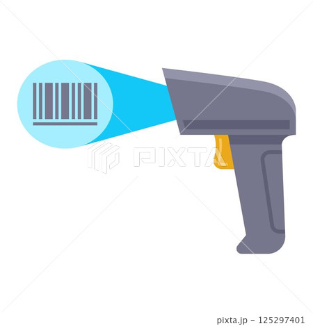 barcode scanner device for inventory control. 125297401