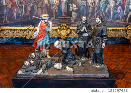 Mafra, Portugal - Apr 11, 2025: Interior of the Mafra National Palace at Mafra, Portugal. 125297488