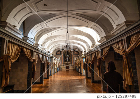 Mafra, Portugal - Apr 11, 2025: Interior of the Mafra National Palace at Mafra, Portugal. Mafra, Portugal - Apr 11, 2025: Interior of the Mafra National Palace at Mafra, Portugal. 125297499