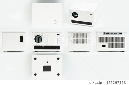 Different views of digital projector 125297538