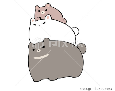 大中小 くま 125297563