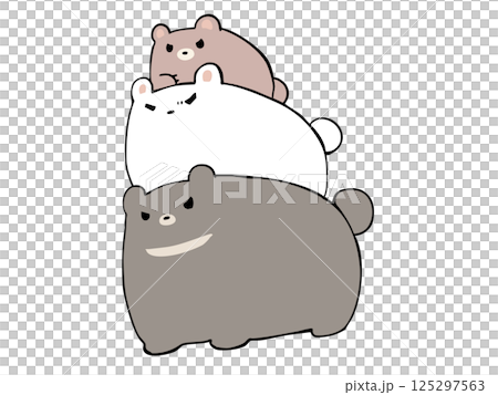 大中小 くま 125297563