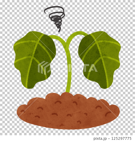 Discolored and withered foliage leaves, watercolor-style hand-drawn illustration Discolored and withered foliage leaves, watercolor-style hand-drawn illustration 125297775