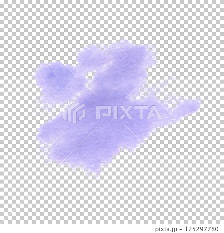 Purple abstract watercolor stain with soft, blurry edges. Hand drawn violet bright brush stroke in wet-on-wet technique. Lilac spot design element isolated from background for decoration backdrop Purple abstract watercolor stain with soft, blurry edges. Hand drawn violet bright brush stroke in wet-on-wet technique. Lilac spot design element isolated from background for decoration backdrop 125297780