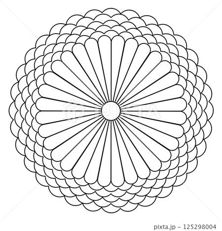 菊の花のアイコン 125298004