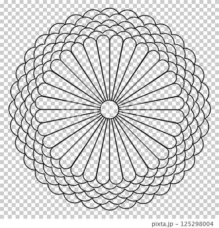 菊の花のアイコン 125298004