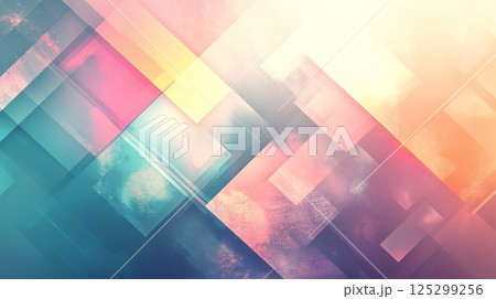 幾何学模様の背景画像 125299256