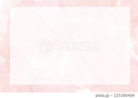 薄いピンク色の水彩テクスチャ背景 薄いピンク色の水彩テクスチャ背景 125300484