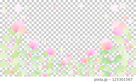 かわいい春の小花のフレーム4 125301567