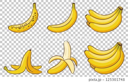 香蕉插圖集 125301748