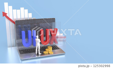 The UI and UX on notebook for website or application concept 3d rendering. The UI and UX on notebook for website or application concept 3d rendering. 125302998
