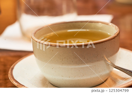 Cup of tea close-up. Selective focus. Cup of tea close-up. Selective focus. 125304799