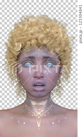 Close-up of a woman's face 125304841