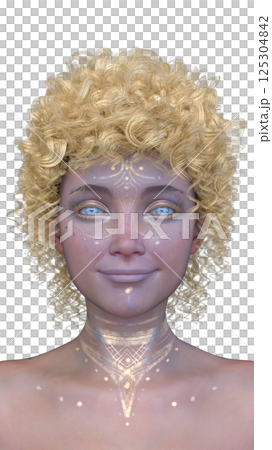 Close-up of a woman's face 125304842
