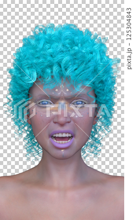 Close-up of a woman's face 125304843