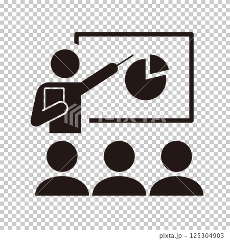 Seminar pictogram icon Seminar pictogram icon 125304903