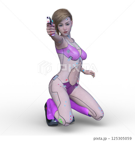 女性サイボーグ 125305059