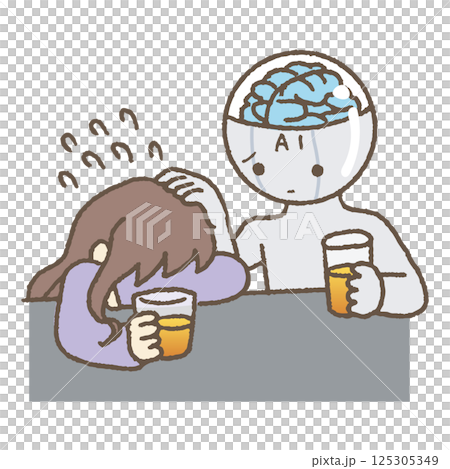 People asking AI robots for life advice 125305349
