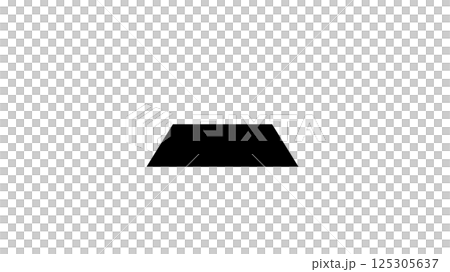 Clear square shadow Clear square shadow 125305637