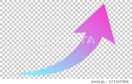 Up arrow, modern purple and blue gradient Up arrow, modern purple and blue gradient 125305966