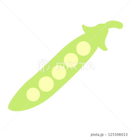 柔らかい色の野菜イラスト さやえんどう 柔らかい色の野菜イラスト さやえんどう 125306013