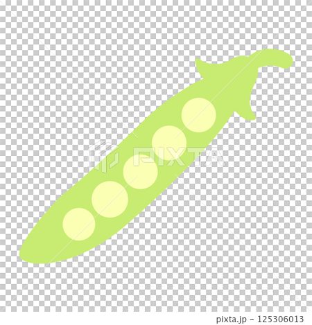 柔らかい色の野菜イラスト さやえんどう 柔らかい色の野菜イラスト さやえんどう 125306013