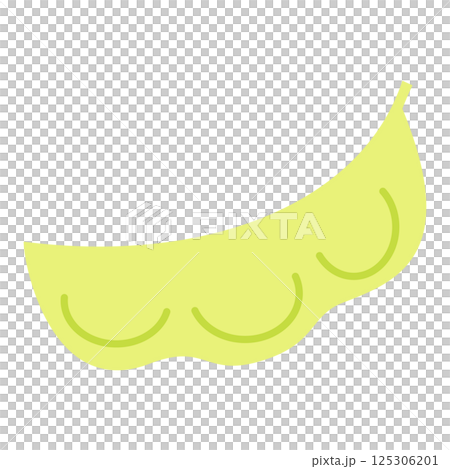 Soft color vegetable illustration: Edamame 125306201