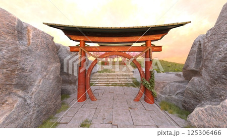 岩山の寺院 125306466