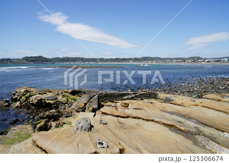 逗子市 小坪飯島公園からの和賀江島 逗子市 小坪飯島公園からの和賀江島 125306674