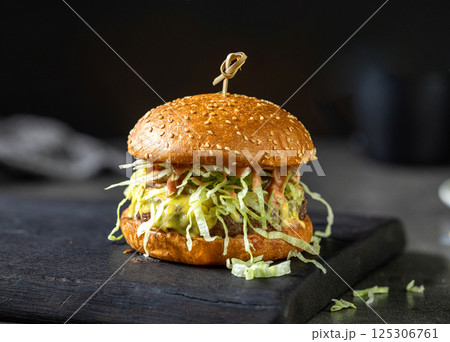 fresh tasty burger fresh tasty burger 125306761