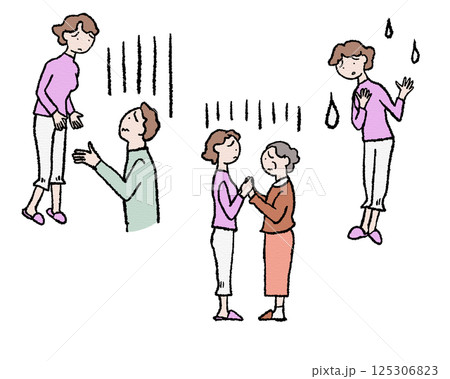 家族の日常生活、夫婦、姑、嫁、困る 125306823