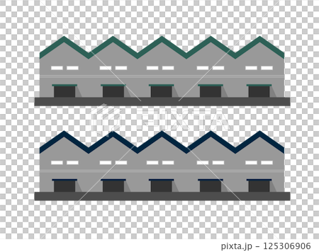 倉庫和工廠圖像插圖集 125306906