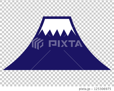 Mount Fuji silhouette (icon) 125306975