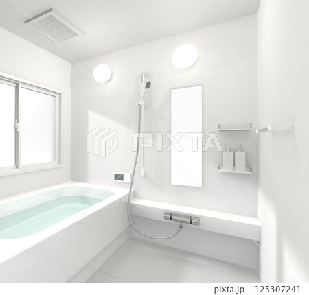 外光が入るバスルーム 125307241