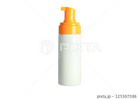 This sunscreen offers vital skin protection for summer trips, isolated on white 125307386