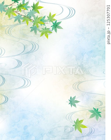 流水紋のベクター背景イラスト 流水紋のベクター背景イラスト 125307701