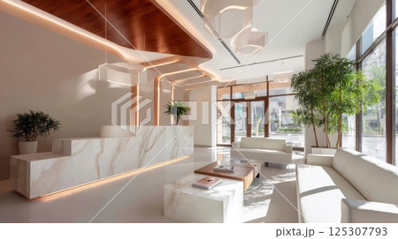 おしゃれで明るい受付 125307793