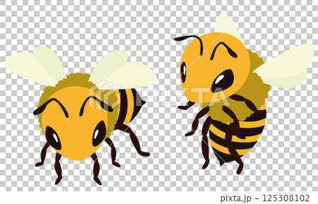 Simple bee illustration 125308102