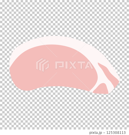 豚肉　ロースのイラスト 125308113