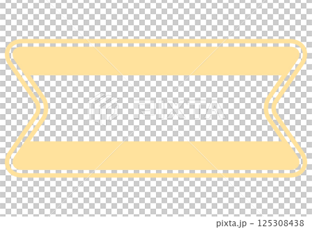 Yellow ribbon style heading frame background Yellow ribbon style heading frame background 125308438