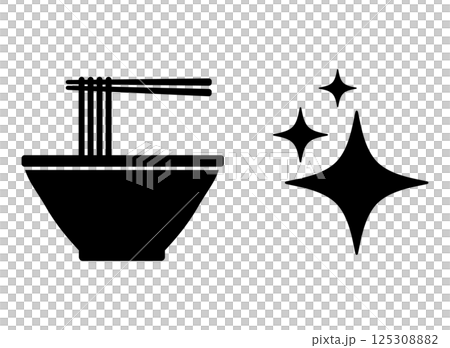 ラーメン　アイコン 125308882