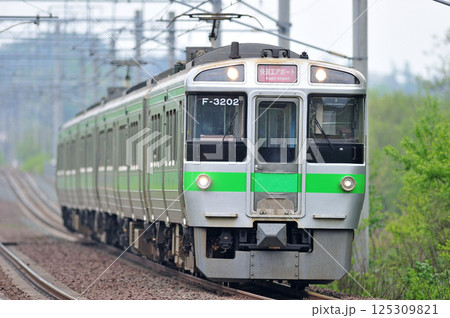 千歳線　島松－北広島　JR北海道　721系　F-3202編成（札幌）　エアポート 125309821