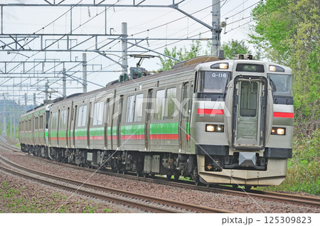 千歳線　島松－北広島　JR北海道　731系　G-116編成（札幌） 125309823