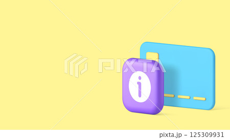 Credit debit card banking financial user identification information banner vector illustration 125309931