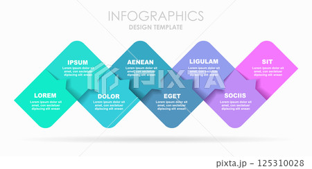 Infographic design template with place for your data. Vector illustration. Infographic design template with place for your data. Vector illustration. 125310028